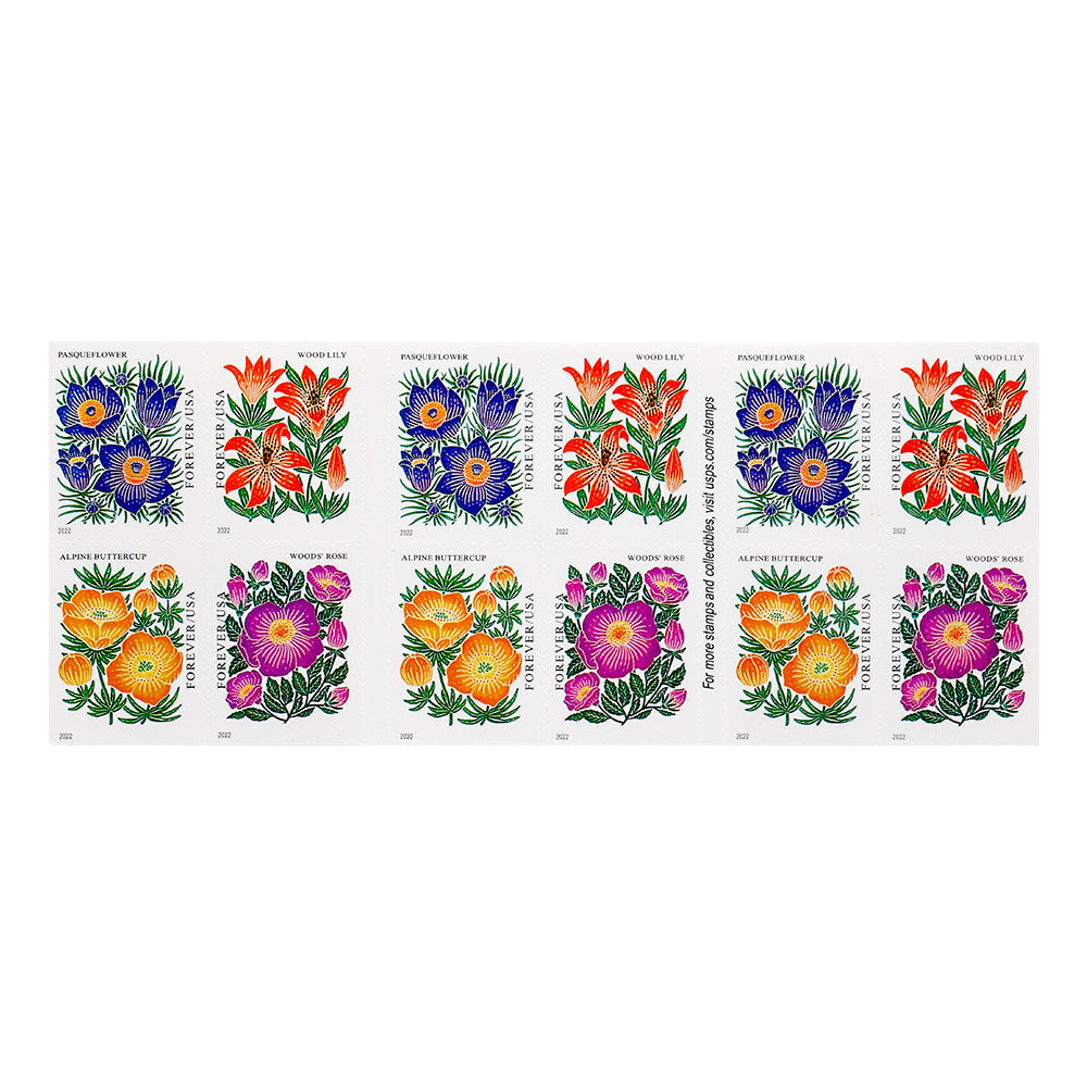 2022 US Mountain Flora Forever Stamps