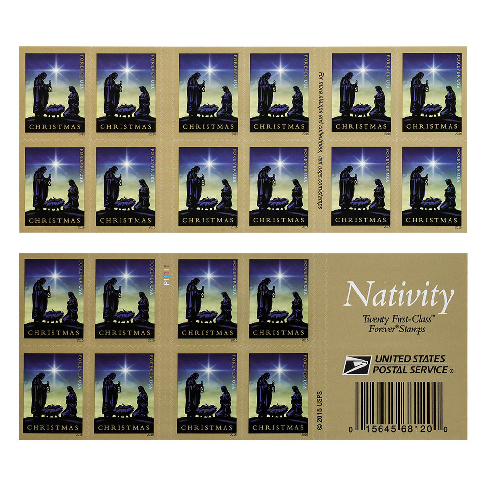 2016 US Nativity Forever First Class Postage Stamps