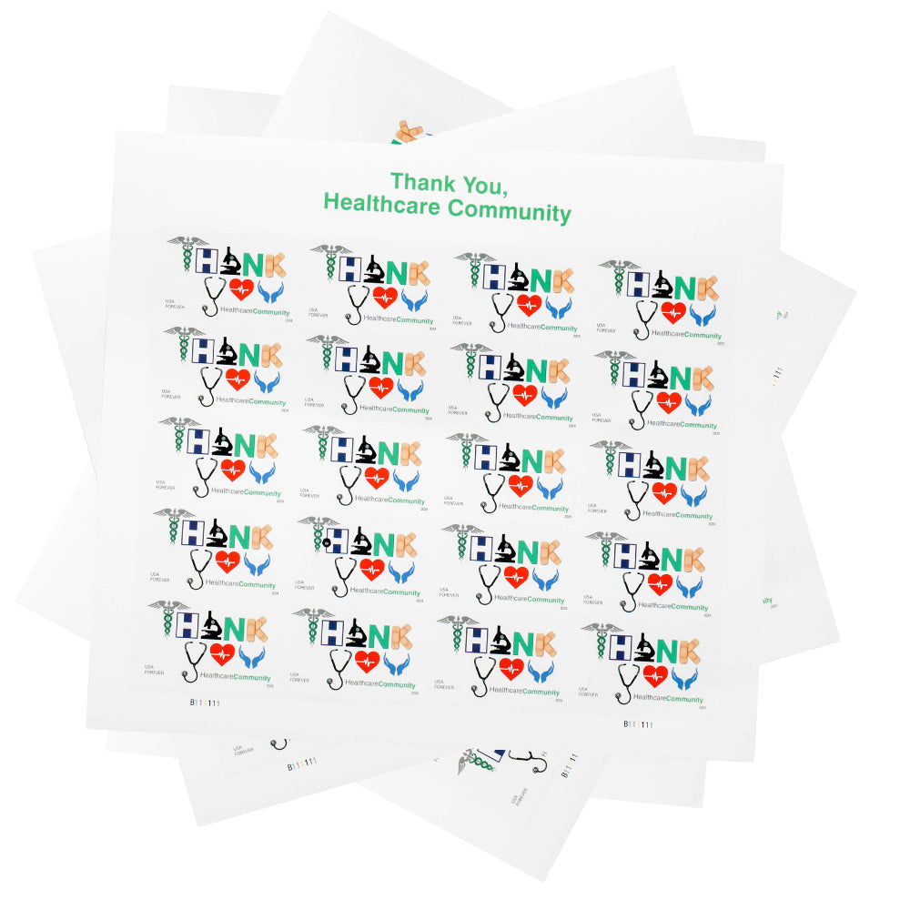 2024 US Thank You, Healthcare Community First Class Forever Stamps