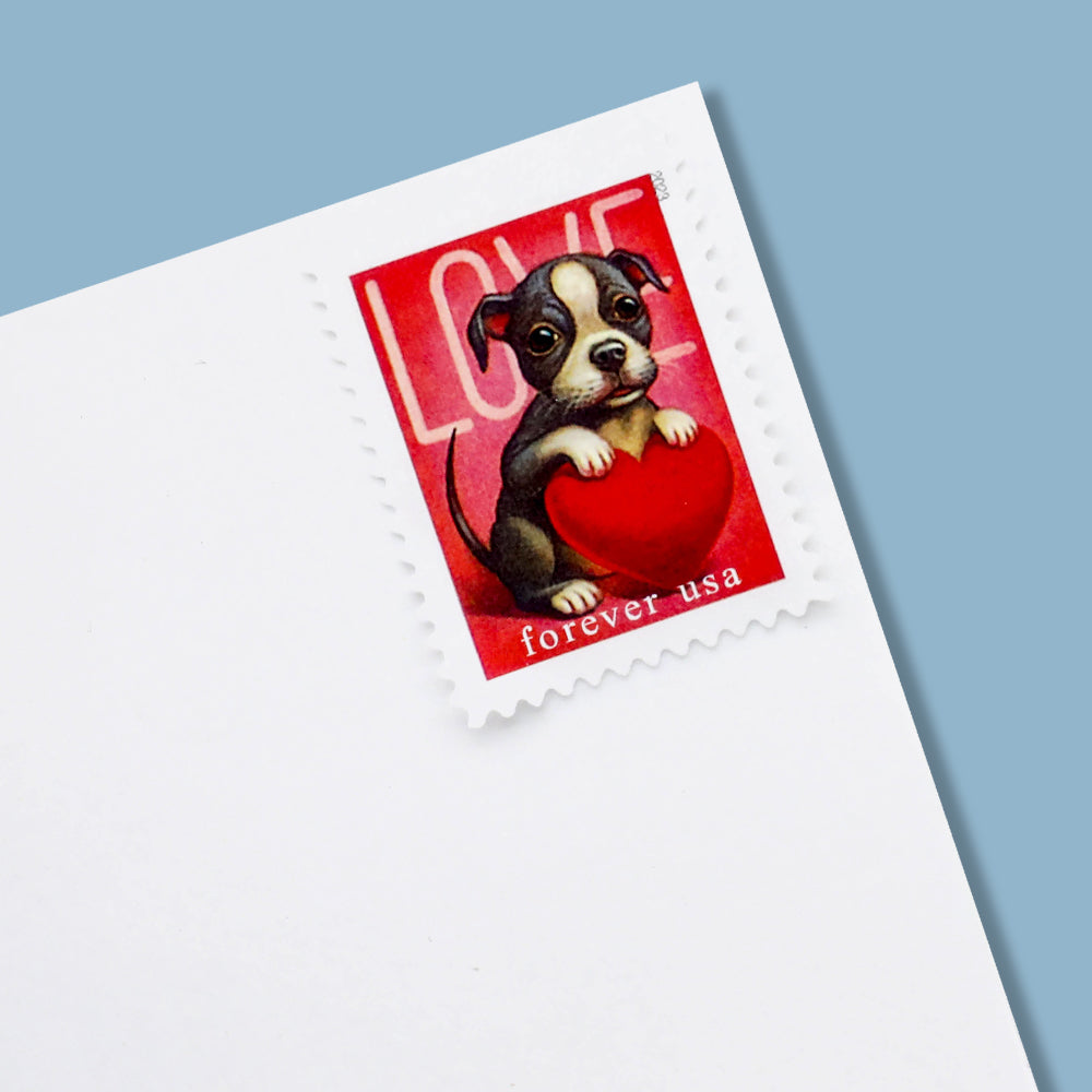 2023 First-Class Forever Stamps - Love: Kitten &amp; Puppy